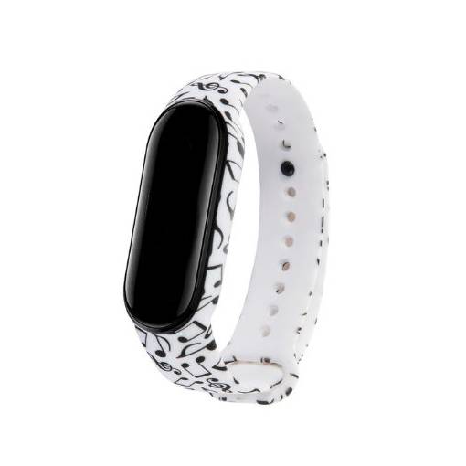 Foto - Brățară pentru Xiaomi Mi Band 5, Mi Band 6 și Amazfit Band 5 - Camo cu note