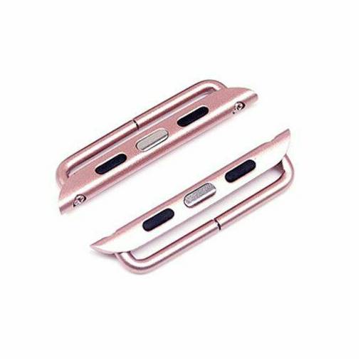 Foto - Conector magnetic 42mm, 44mm, 45mm, 49mm pentru Apple Watch - Roz, 2 bucăți