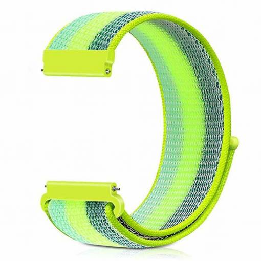 Foto - eses Bandă din nylon cu arici - Dungă neon, 22 mm