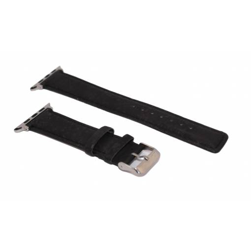 Foto - eses Brățară din plută pentru Apple Watch - Neagră 38mm, 40mm, 41mm