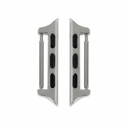 Foto - Conectori magnetici cu arc eses pentru Apple Watch - Argintiu 42 mm, 44 mm, 45 mm, 49 mm