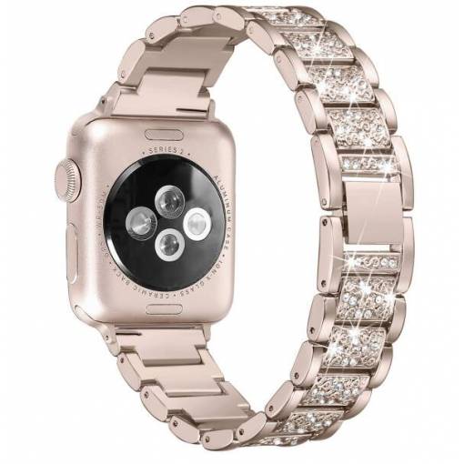 Foto - brățara metalică elegantă pentru Apple Watch - Aurie roz 38mm, 40mm, 41mm