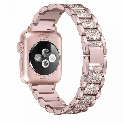 Foto - brățara metalică elegantă pentru Apple Watch - Roz 38mm, 40mm, 41mm