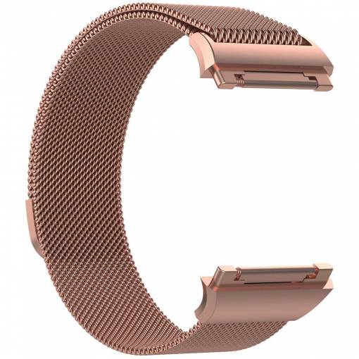 Foto - Brățară Milanese pentru Fitbit Ionic - Mărimea L, roz aurie