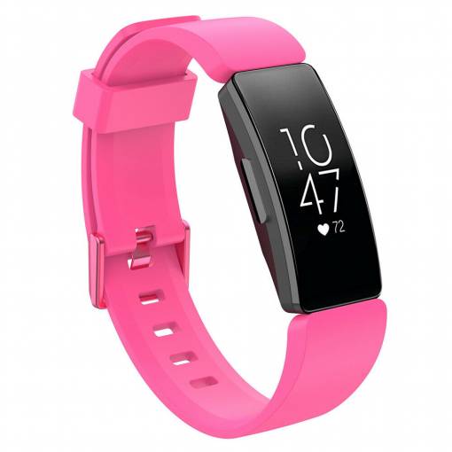 Foto - Brățară din silicon pentru Fitbit Inspire 1, 2, HR, Ace 2 și 3 - Roz