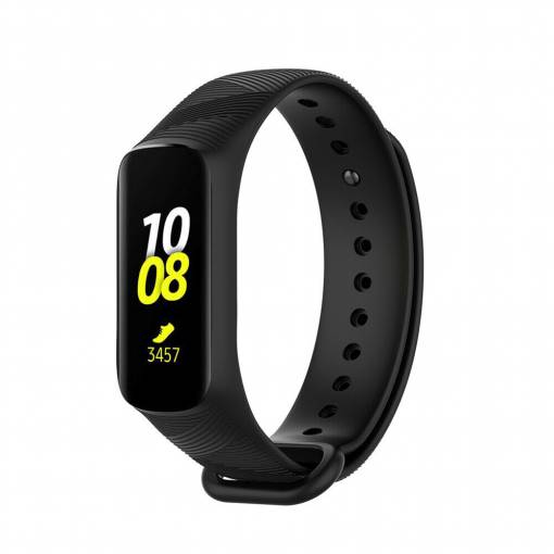 Foto - Brățară din silicon pentru Samsung Galaxy Fit E - Neagră