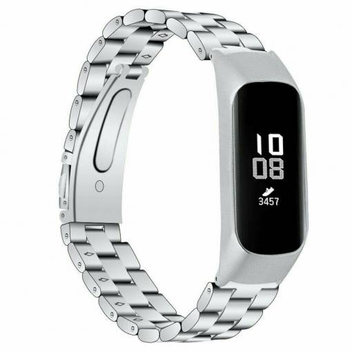 Foto - Curea metalică eses pentru Samsung Galaxy Fit E - Argintie