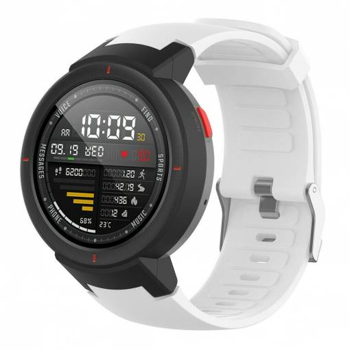 Foto - Curea din silicon eses pentru Xiaomi Amazfit Verge - Albă