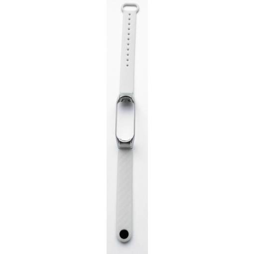 Foto - brățară din silicon pentru Xiaomi Mi Band 3 și Xiaomi Mi Band 4 - Gri texturat