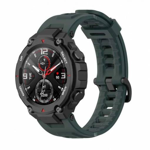 Foto - Curea din silicon eses pentru Xiaomi Amazfit T-Rex - Verde