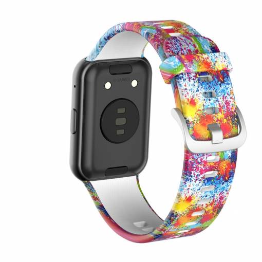 Foto - eses Curea din silicon pentru Huawei Watch Fit și Huawei Watch Fit Nou - Cu model, colorat