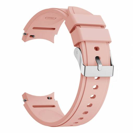 Foto - Curea din silicon eses pentru Samsung Galaxy Watch 4, 5, 6, 7 - Roz, 20 mm